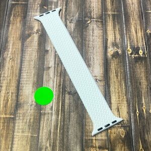 5for$10 White Zigzag Textured Silicone 38mm/40mm/41mm Apple Watchband NWT